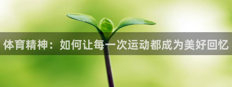bbin视讯游戏官网：体育精神：如何让每一次运动都成为美好回忆